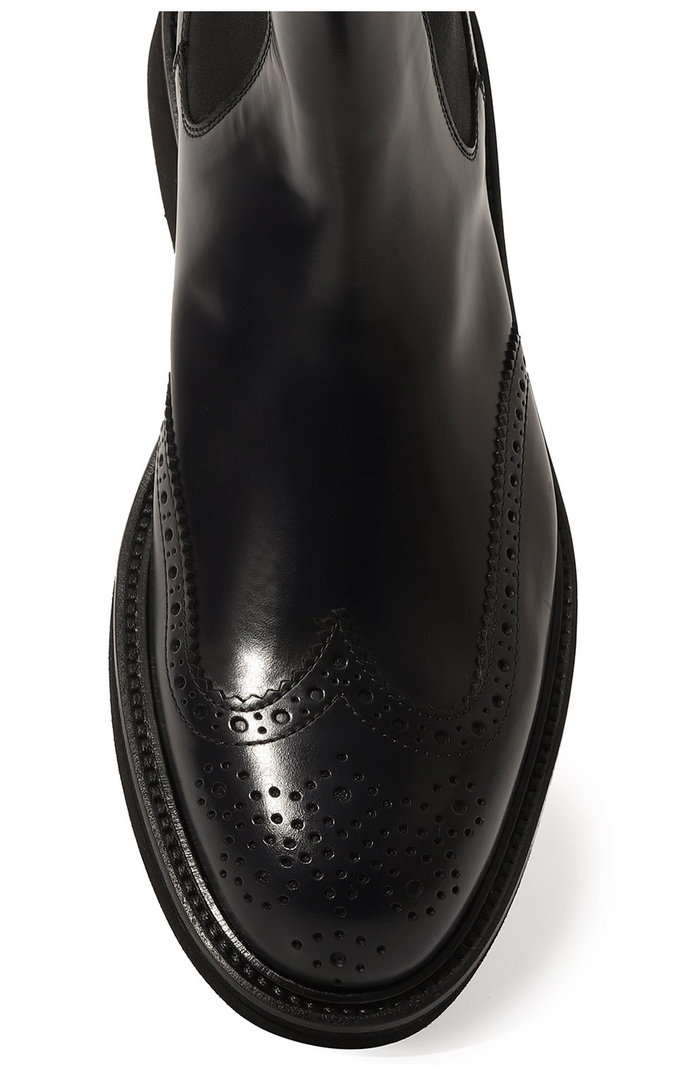 Мужские кожаные сапоги GREEN GEORGE темно-синего цвета, арт. 5062/P0LISHED | Фото 6 (Материал внешний: Кожа; Материал внутренний: Натуральная кожа; Материал утеплителя: Без утеплителя; Мужское Кросс-КТ: Сапоги-обувь, Челси-обувь)