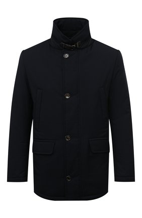 Мужская утепленная куртка GIMO'S темно-синего цвета, арт. 22AI.U.240.624 | Фото 1 (Кросс-КТ: Куртка; Рукава: Длинные; Материал внешний: Синтетический материал; Мужское Кросс-КТ: утепленные куртки; Материал подклада: Синтетический материал; Длина (верхняя одежда): Короткие; Стили: Кэжуэл)