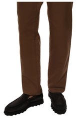 Мужские замшевые лоферы SANTONI темно-серого цвета, арт. MCNG17978LI2AGEXG76 | Фото 3 (Материал утеплителя: Натуральный мех; Материал внешний: Замша; Стили: Кэжуэл)