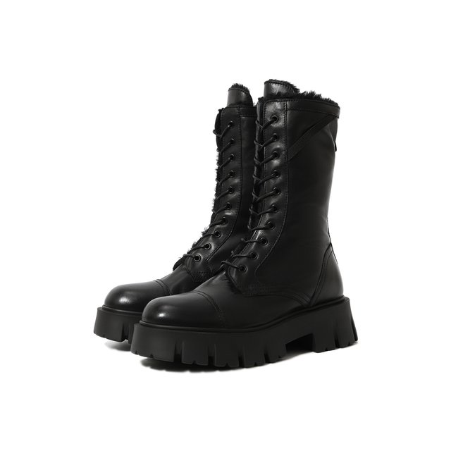 Кожаные ботинки Premiata M6118MN/GAUCH0, цвет чёрный, размер 41 M6118MN/GAUCH0 - фото 1