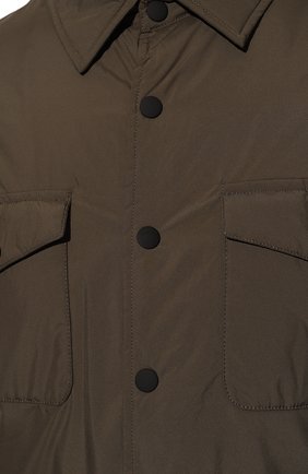 Мужская утепленная куртка FRADI хаки цвета, арт. ARTHUR/TN5441 | Фото 5 (Кросс-КТ: Куртка; Рукава: Длинные; Материал внешний: Синтетический материал; Мужское Кросс-КТ: утепленные куртки; Материал подклада: Синтетический материал; Длина (верхняя одежда): Короткие; Стили: Кэжуэл)