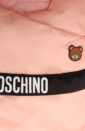 Детский утепленный конверт MOSCHINO розового цвета по цене 28050 руб., арт. MUE00I/L3A22 | Фото 3 Детский утепленный конверт MOSCHINO розового цвета, арт. MUE00I/L3A22 | Фото 3 (Тематический товар: Teddy Bear)