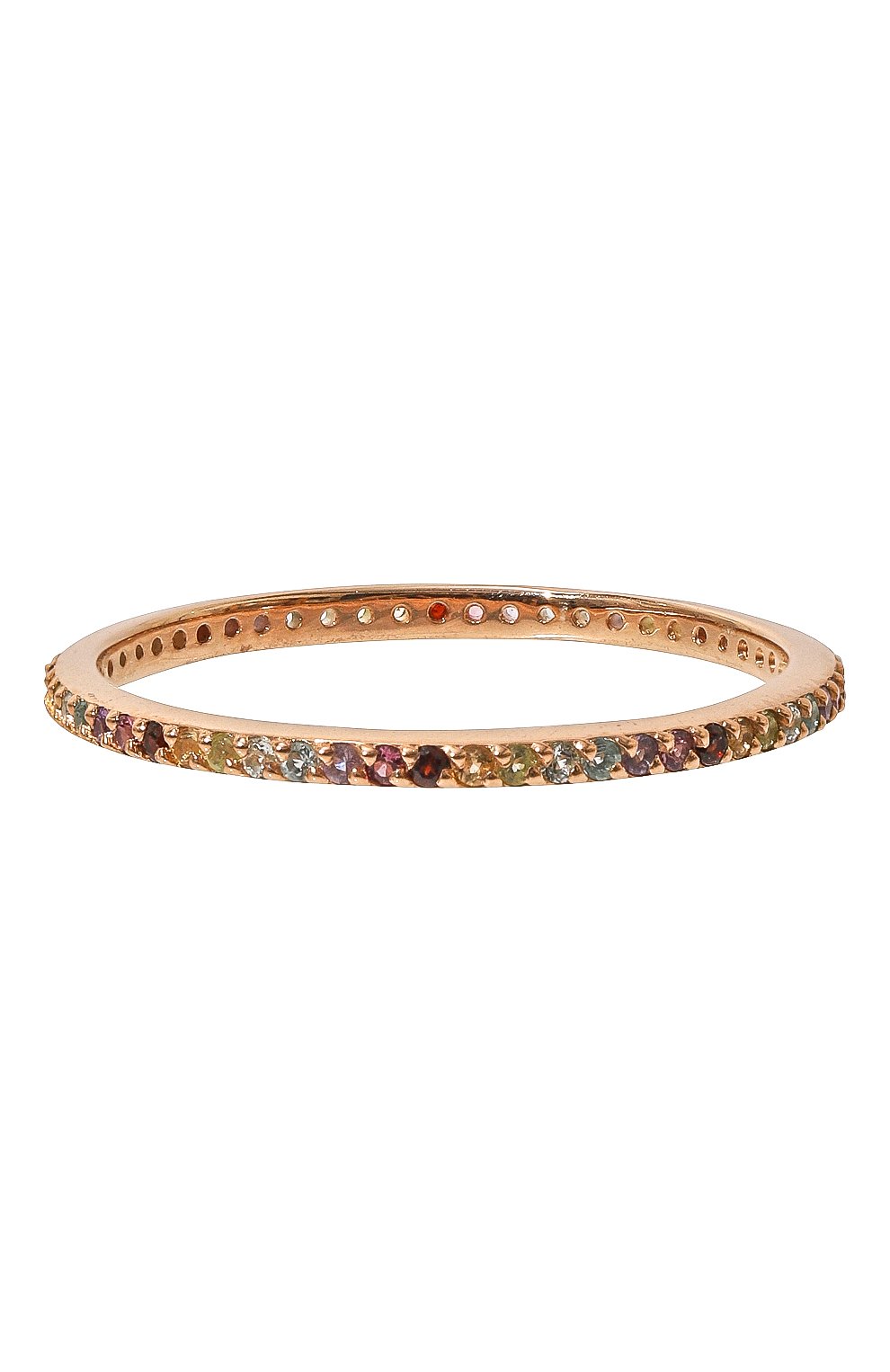Женское радужное кольцо в позолоте SECRETS JEWELRY разноцветного цвета, арт. РКП00027 | Фото 3 (Материал: Серебро)