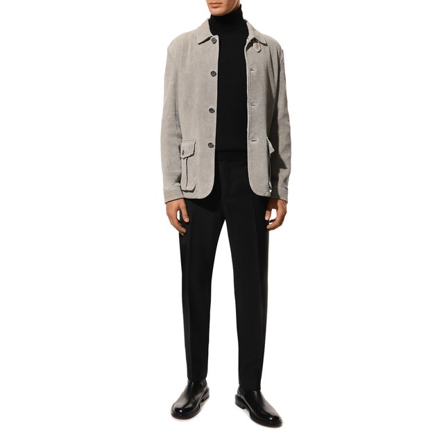 фото Кожаная куртка giorgio armani