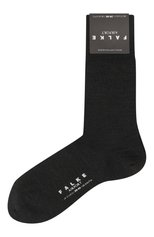 Мужские носки из шерсти и хлопка FALKE темно-серого цвета, арт. 14435. | Фото 1 (Материал внешний: Шерсть; Кросс-КТ: бельё)