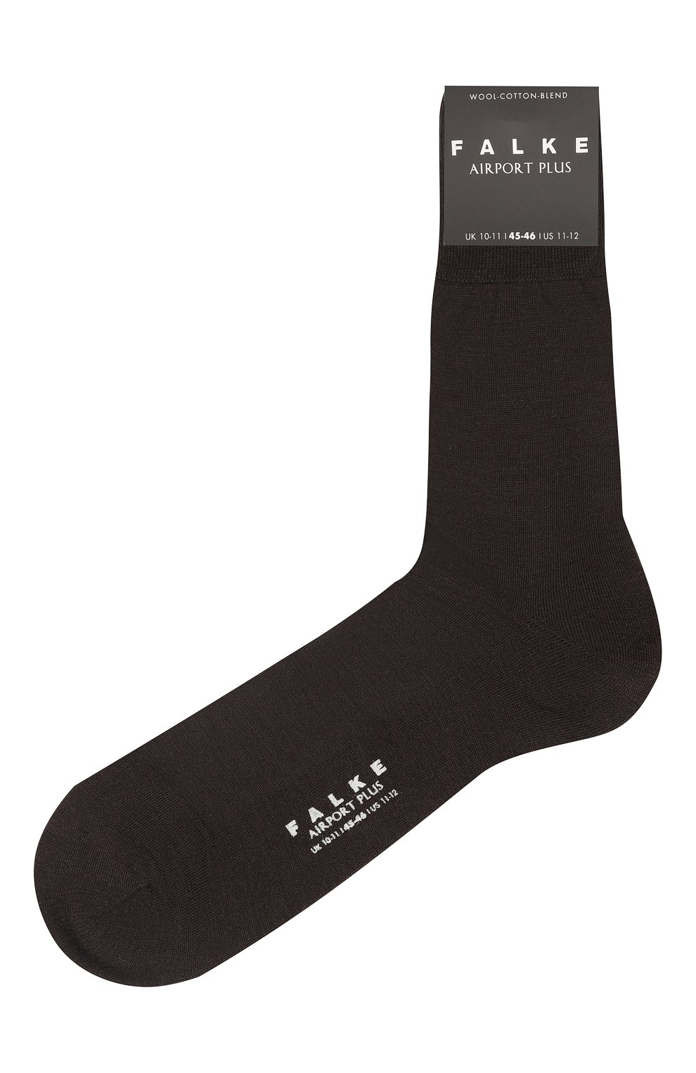 Мужские носки из шерсти и хлопка FALKE темно-коричневого цвета, арт. 14403. | Фото 1 (Материал внешний: Шерсть; Кросс-КТ: бельё)