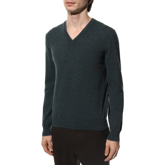 Кашемировый пуловер Gran Sasso 55189/15584, цвет зелёный, размер 50 55189/15584 - фото 3