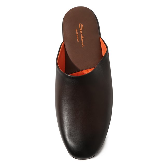 фото Кожаные домашние туфли santoni