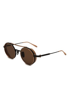 Женские солнцезащитные очки AKONI коричневого цвета, арт. AKS-505C | Фото 1 (Тип очков: С/з; Кросс-КТ: С/з-унисекс; Очки форма: Круглые; Оптика Гендер: оптика-унисекс)