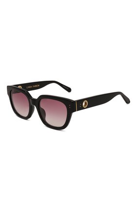 Женские солнцезащитные очки LINDA FARROW розового цвета, арт. LFL1243C3SUN | Фото 1 (Тип очков: С/з; Оптика Гендер: оптика-женское; Очки форма: Квадратные)