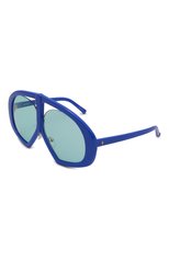 Женские солнцезащитные очки THE ATTICO синего цвета, арт. ATTIC030C3 SUN | Фото 1 (Тип очков: С/з; Очки форма: Квадратные; Оптика Гендер: оптика-женское)