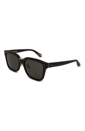 Женские солнцезащитные очки LINDA FARROW черного цвета, арт. LFL1322C4SUN | Фото 1 (Тип очков: С/з; Оптика Гендер: оптика-женское; Очки форма: Квадратные)