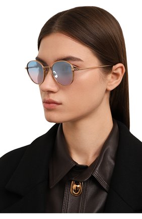 Женские солнцезащитные очки EYEPETIZER разноцветного цвета, арт. ALEN 4-42F | Фото 2 (Тип очков: С/з; Оптика Гендер: оптика-женское; Очки форма: Круглые)