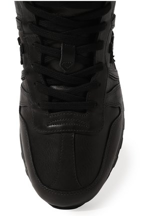 Мужские комбинированные кроссовки jeff PREMIATA черного цвета, арт. JEFF/VAR6110 | Фото 6 (Материал внешний: Кожа; Материал утеплителя: Натуральный мех; Стили: Классический)