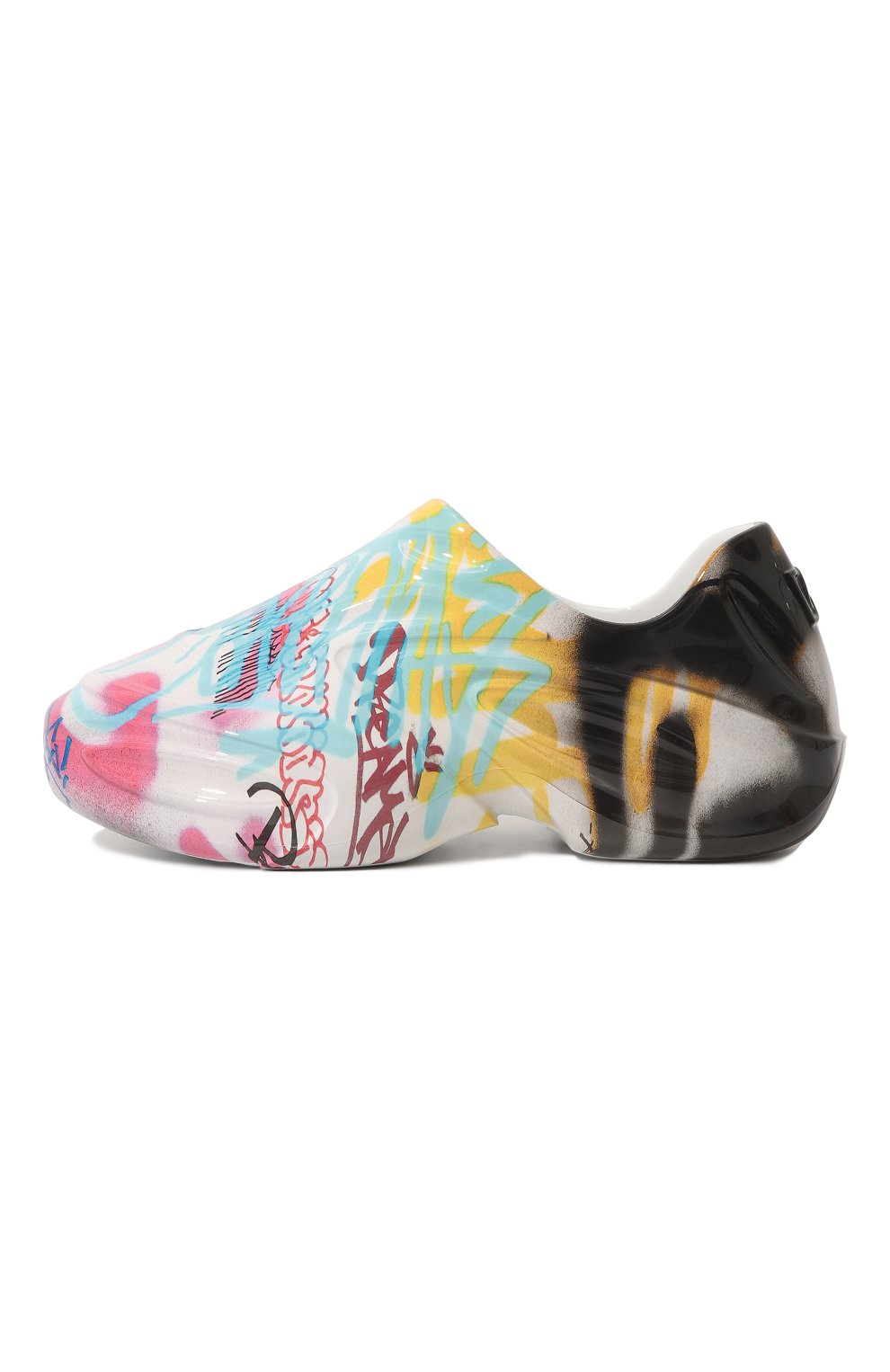 Мужские резиновые кроссовки toy DOLCE & GABBANA разноцветного цвета, арт. CS2113/AE664 | Фото 4 (Материал внутренний: Натуральная кожа; Стили: Гранж; Материал утеплителя: Без утеплителя; Материал внешний: Резина)