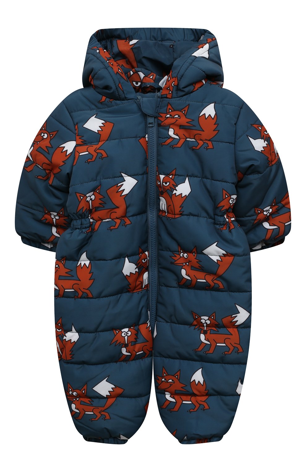 Детского утепленный комбинезон STELLA MCCARTNEY синего цвета, арт. 8R2558 | Фото 1 (Кросс-КТ НВ: Верхняя одежда-одежда; Ростовка одежда: 9 мес | 74 см, 18 мес | 86 см, 24 мес | 92 см, 3 мес | 62 см, 6 мес | 68 см)