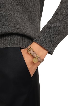 Женский кожаный браслет PRADA бежевого цвета, арт. 1IB030-053-F0236 | Фото 2