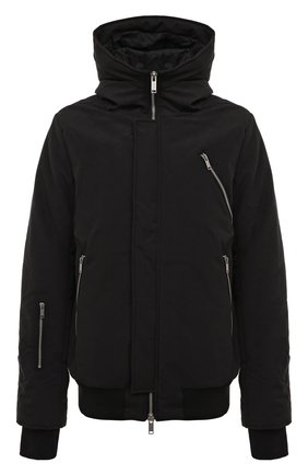 Мужская утепленная куртка THOM KROM черного цвета, арт. M J 59 | Фото 1 (Кросс-КТ: Куртка; Рукава: Длинные; Мужское Кросс-КТ: утепленные куртки; Материал внешний: Хлопок; Материал подклада: Синтетический материал; Длина (верхняя одежда): Короткие; Стили: Кэжуэл)