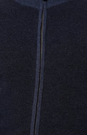 Мужской кардиган из шерсти и кашемира ANDREA CAMPAGNA темно-синего цвета, арт. I22-9416 | Фото 5 (Мужское Кросс-КТ: Кардиган-одежда; Материал внешний: Шерсть, Кашемир; Рукава: Длинные; Длина (для топов): Стандартные; Стили: Кэжуэл)