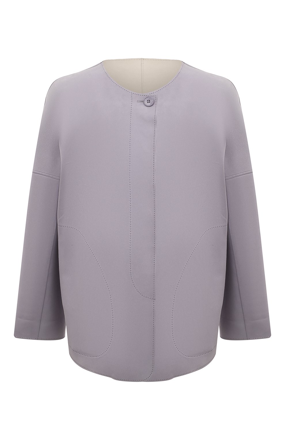 Женская сиреневая кожаная куртка LORO PIANA купить в интернет-магазине ...