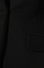 Женский шерстяной жакет LESYANEBO черного цвета, арт. FW22/H-768/Qu | Фото 5 (Материал внешний: Шерсть; Рукава: Длинные; Длина (для топов): Удлиненные; Случай: Формальный; 1-2-бортные: Однобортные; Стили: Минимализм; Женское Кросс-КТ: Жакет-одежда)