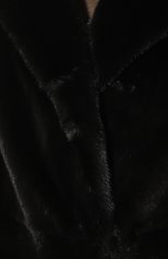 Женская шуба из меха норки KUSSENKOVV черного цвета, арт. 702800002587 | Фото 5 (Женское Кросс-КТ: Мех; Рукава: Длинные; Материал внешний: Натуральный мех; Длина (верхняя одежда): Длинные; Стили: Кэжуэл)