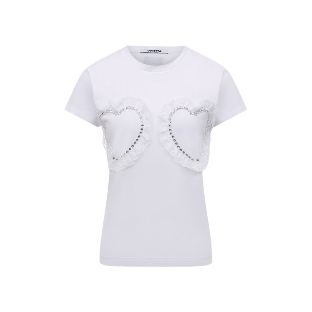 Хлопковая футболка Vivetta Белый 22I V2S0/F011/6905 5657042