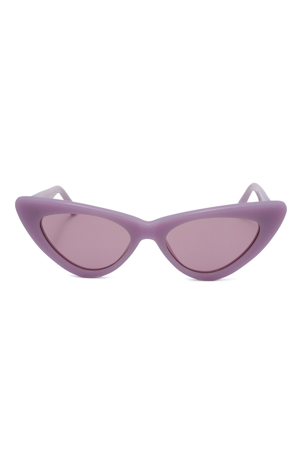 Женские солнцезащитные очки THE ATTICO сиреневого цвета, арт. ATTIC032C4 SUN | Фото 2 (Материал: Пластик; Тип очков: С/з; Оптика Гендер: оптика-женское; Очки форма: Cat-eye)