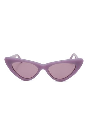 Женские солнцезащитные очки THE ATTICO сиреневого цвета, арт. ATTIC032C4 SUN | Фото 2 (Материал: Пластик; Тип очков: С/з; Очки форма: Cat-eye; Оптика Гендер: оптика-женское)