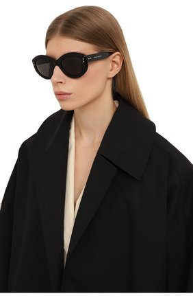 Женские солнцезащитные очки ISABEL MARANT черного цвета, арт. IM0105/G 807 | Фото 2 (Материал: Пластик; Тип очков: С/з; Очки форма: Овальные; Оптика Гендер: оптика-женское)