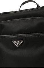 Мужской текстильный рюкзак PRADA черного цвета, арт. 2VZ064-064-F0002-OOO | Фото 3 (Размер: medium; Ремень/цепочка: На ремешке; Материал: Текстиль; Стили: Кэжуэл)