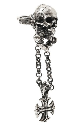 Мужские серебряная моносерьга флибустьер GL JEWELRY серебряного цвета по цене 0 руб., арт. M200004-S97-01 | Фото 2 Мужские серебряная моносерьга флибустьер GL JEWELRY серебряного цвета, арт. M200004-S97-01 | Фото 2