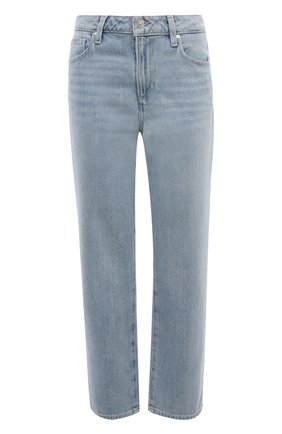 Женские джинсы PAIGE голубого цвета, арт. 4223I07-7136 | Фото 1 (Материал внешний: Хлопок, Растительное волокно, Лиоцелл; Длина (брюки, джинсы): Стандартные)
