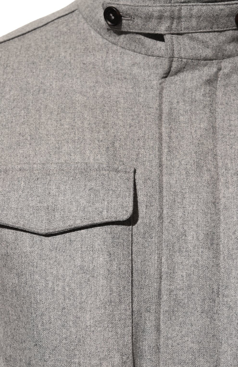 Мужская шерстяная куртка WATERVILLE светло-серого цвета, арт. TRAVEL/662 | Фото 5 (Кросс-КТ: Куртка; Мужское Кросс-КТ: шерсть и кашемир, утепленные куртки; Материал внешний: Шерсть; Рукава: Длинные; Материал подклада: Синтетический материал; Длина (верхняя одежда): Короткие; Стили: Кэжуэл)