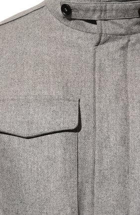 Мужская шерстяная куртка WATERVILLE светло-серого цвета, арт. TRAVEL/662 | Фото 5 (Кросс-КТ: Куртка; Мужское Кросс-КТ: шерсть и кашемир, утепленные куртки; Материал внешний: Шерсть; Рукава: Длинные; Материал подклада: Синтетический материал; Длина (верхняя одежда): Короткие; Стили: Кэжуэл)