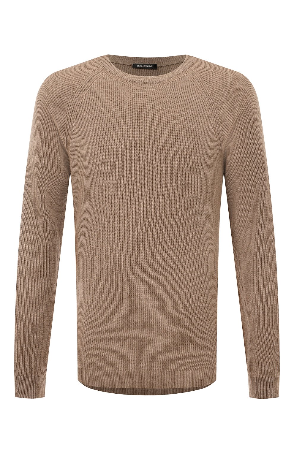 Мужские кашемировый пуловер CANESSA бежевого цвета, арт. EMKG001 FK0001T | Фото 1 (Женское Кросс-КТ: Пуловер-одежда; Стили: Кэжуэл)