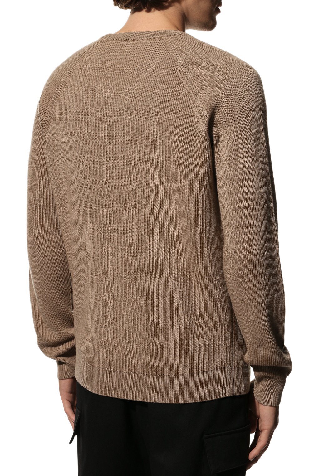 Мужские кашемировый пуловер CANESSA бежевого цвета, арт. EMKG001 FK0001T | Фото 7 (Женское Кросс-КТ: Пуловер-одежда; Стили: Кэжуэл)