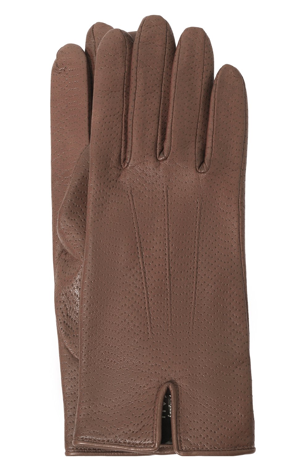 Женские коричневые кожаные перчатки MUSHER купить в интернет-магазине ...