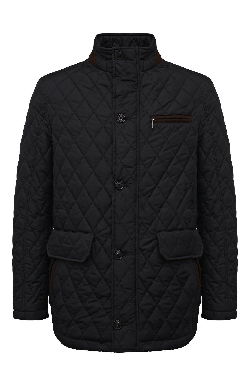 Мужская утепленная куртка WATERVILLE черного цвета, арт. AIDEN/TS1/650 | Фото 1 (Кросс-КТ: Куртка; Рукава: Длинные; Материал внешний: Синтетический материал; Мужское Кросс-КТ: утепленные куртки; Длина (верхняя одежда): Короткие; Материал подклада: Хлопок; Стили: Кэжуэл)