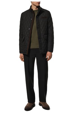 Мужская утепленная куртка WATERVILLE черного цвета, арт. AIDEN/TS1/650 | Фото 2 (Кросс-КТ: Куртка; Рукава: Длинные; Материал внешний: Синтетический материал; Мужское Кросс-КТ: утепленные куртки; Длина (верхняя одежда): Короткие; Материал подклада: Хлопок; Стили: Кэжуэл)