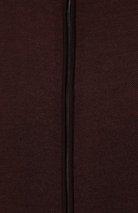 Мужской шерстяной кардиган CANALI бордового цвета, арт. C0022/MK01664 | Фото 5 (Мужское Кросс-КТ: Кардиган-одежда; Материал внешний: Шерсть; Рукава: Длинные; Длина (для топов): Стандартные; Стили: Кэжуэл)