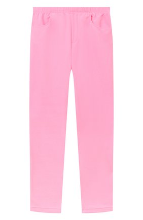 Детские брюки POIVRE BLANC розового цвета, арт. 295596 | Фото 1 (Материал внешний: Синтетический материал)
