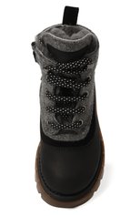 Детские кожаные ботинки JARRETT черного цвета, арт. JE1TR14B/VIT.RAIN 700/24-27 | Фото 4 (Материал утеплителя: Натуральный мех)