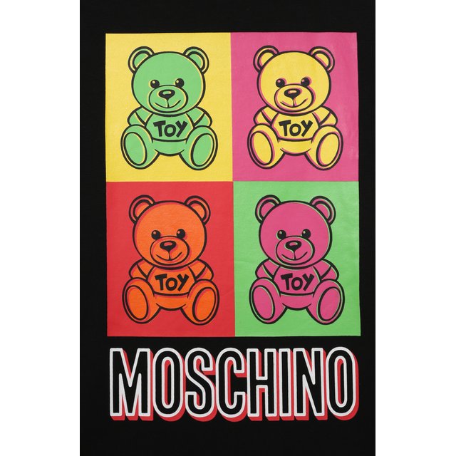 Хлопковая футболка Moschino HNM03S/LBA19 Фото 3
