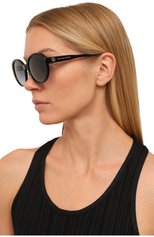 Женские солнцезащитные очки MARC JACOBS (THE) черного цвета, арт. MARC 627/G 807 | Фото 2 (Материал: Пластик; Тип очков: С/з; Оптика Гендер: оптика-женское; Очки форма: Овальные)