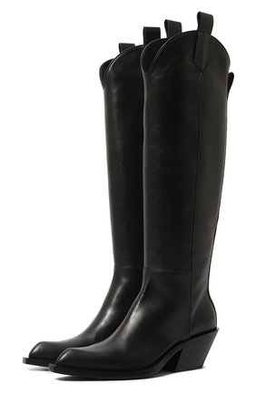 Женские кожаные сапоги MATTIA CAPEZZANI черного цвета, арт. W221/VITELL0 | Фото 1