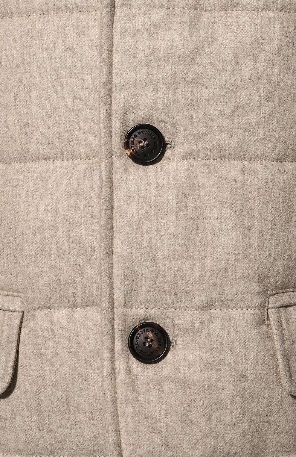 Мужская шерстяная куртка WATERVILLE кремвого цвета, арт. ELAN/662 | Фото 5 (Кросс-КТ: Куртка; Материал внешний: Шерсть; Рукава: Длинные; Мужское Кросс-КТ: утепленные куртки; Стили: Классический, Кэжуэл; Материал подклада: Синтетический материал, Хлопок; Длина (верхняя одежда): Короткие)