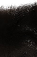 Женская повязка на голову из меха соболя BLACK SABLE темно-коричневого цвета, арт. BS-005НВ | Фото 4 (Женское Кросс-КТ: Шапка-тюрбан; Материал: Натуральный мех)