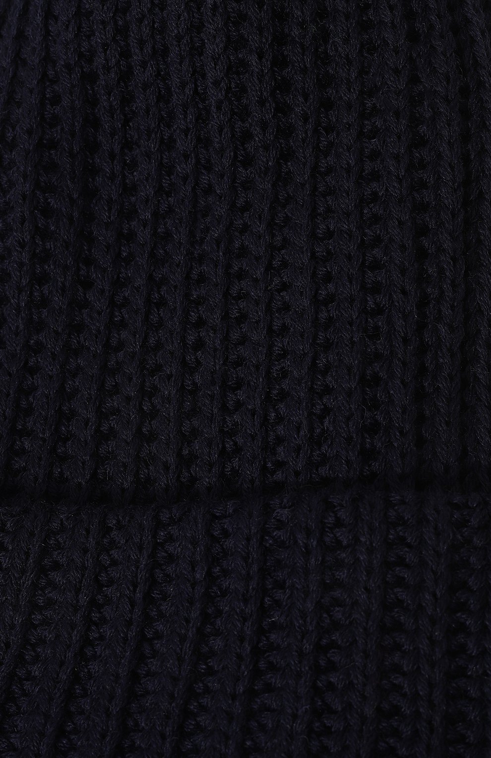 Женская шерстяная шапка BLACK SABLE темно-синего цвета, арт. BS-005CР15 | Фото 4 (Материал: Текстиль, Шерсть)