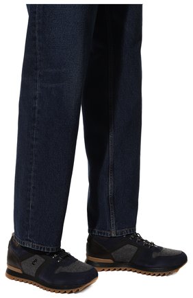Мужские комбинированные кроссовки BOGNER разноцветного цвета, арт. 12240223/SEATTLE M 9 C | Фото 3 (Материал внешний: Текстиль, Кожа; Материал утеплителя: Натуральный мех; Стили: Классический)